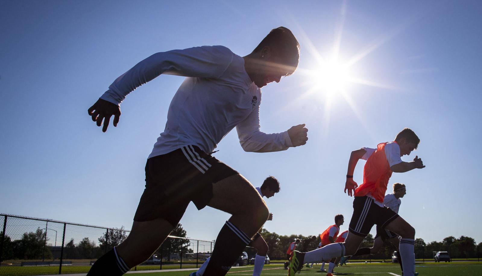 Billings Central soccer practice